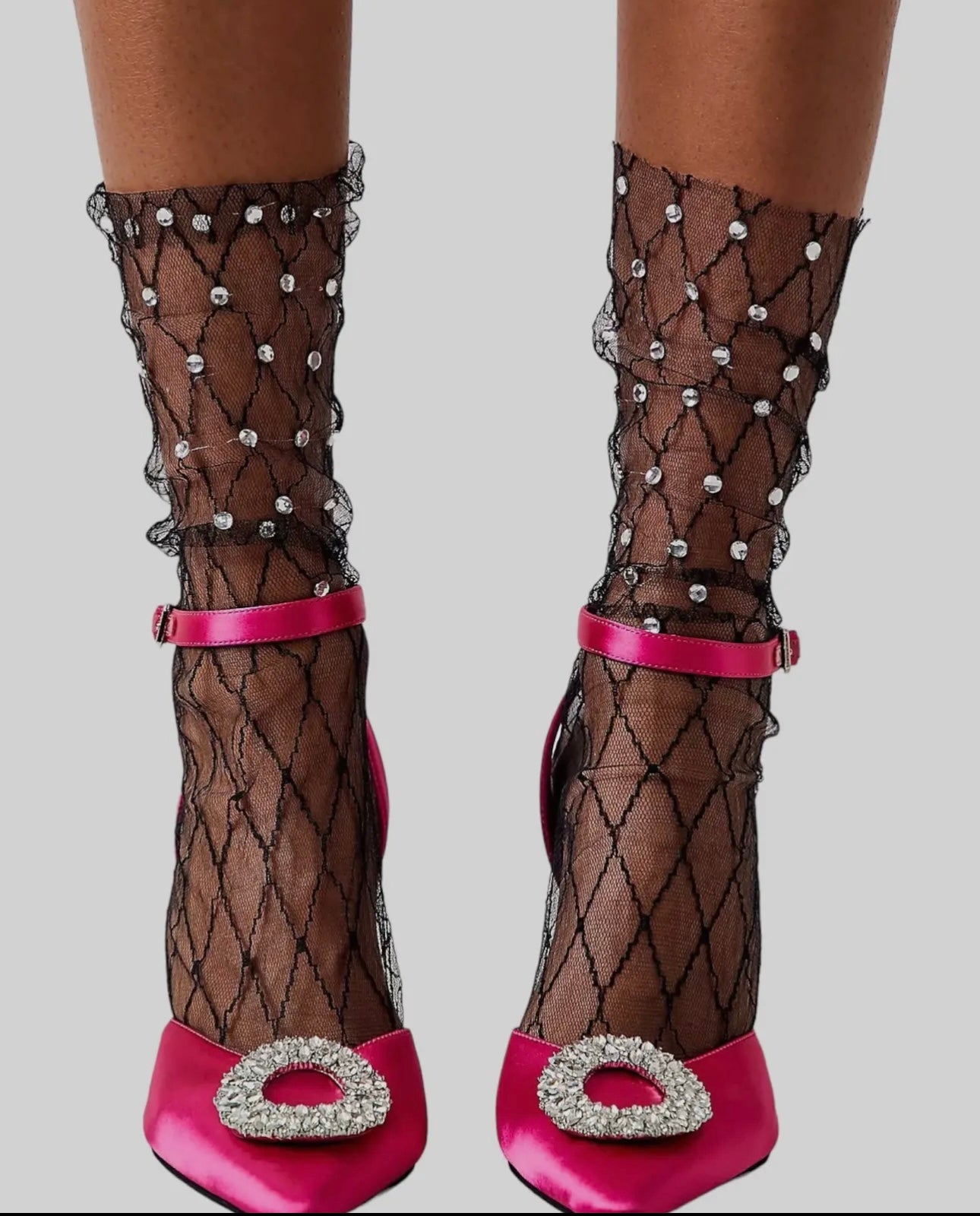 Diamonds and Pearls Sheer Socks