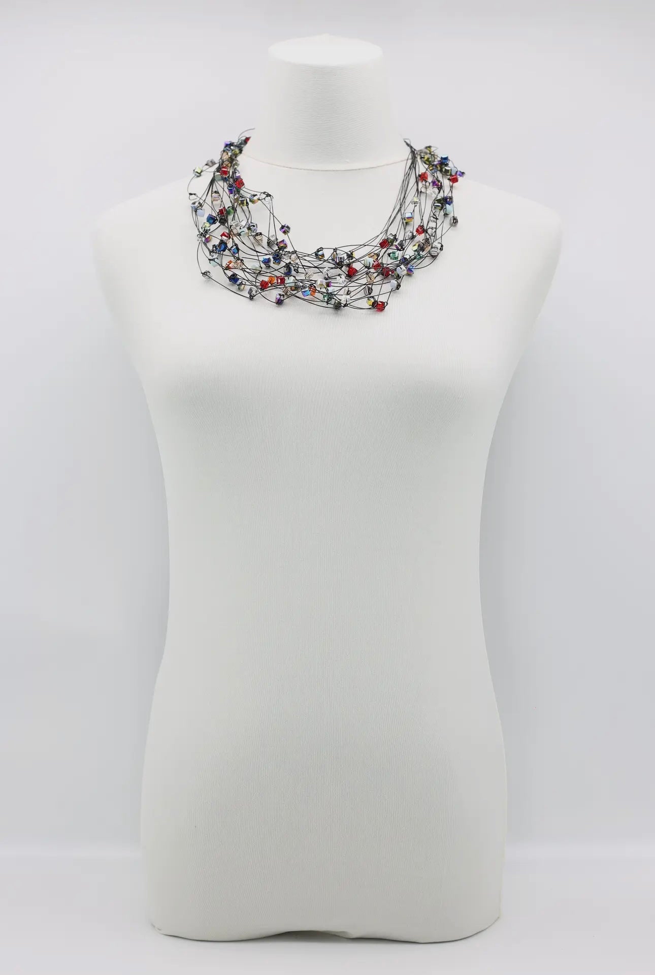 Crystal Knotted Necklace