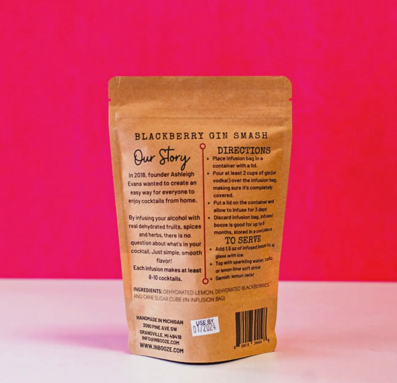 InBooze Blackberry Gin Smash