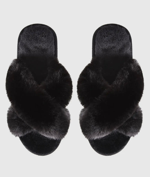 Beverly Hills Fur Open Toe Plush