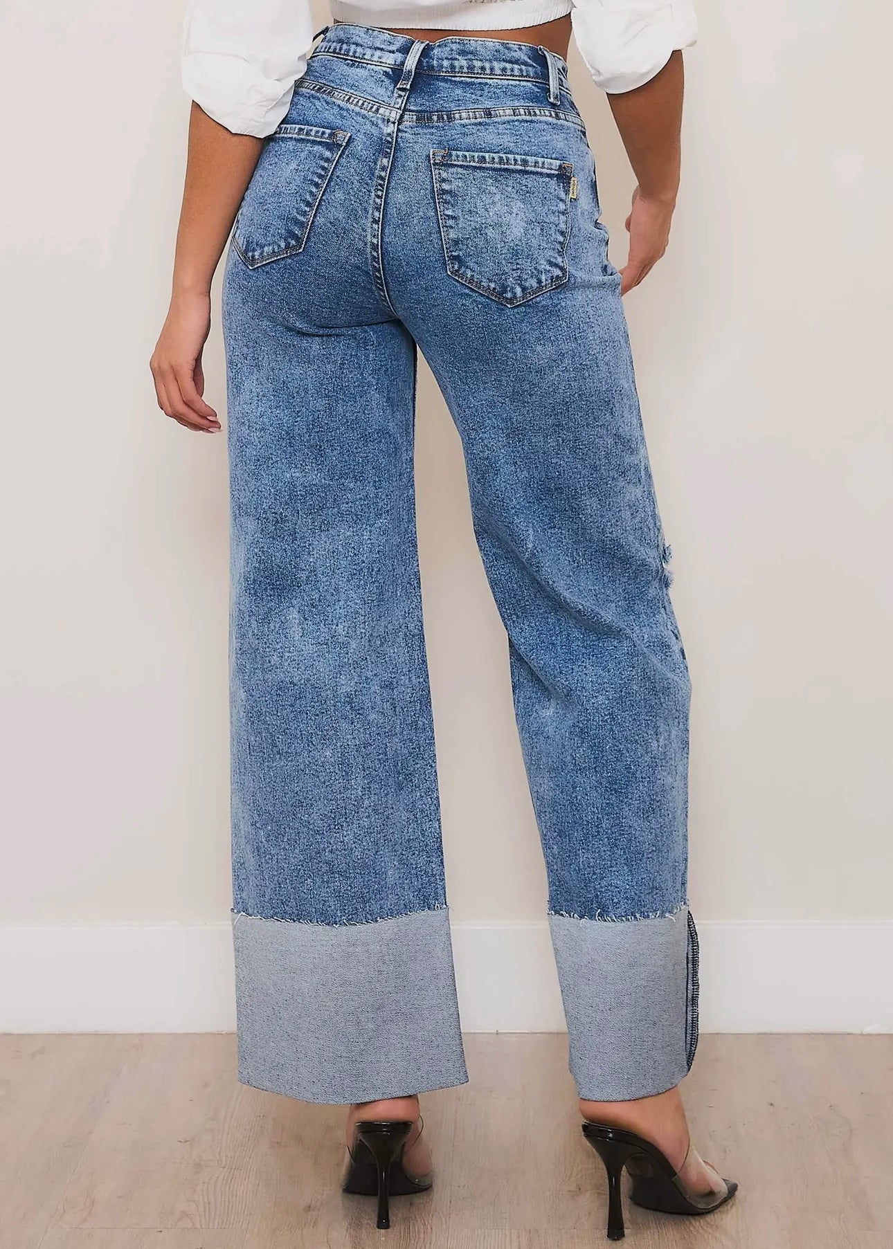 Wide Cuff Jeans
