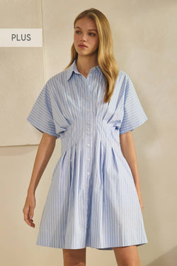 Azure Stripes (Plus Size)