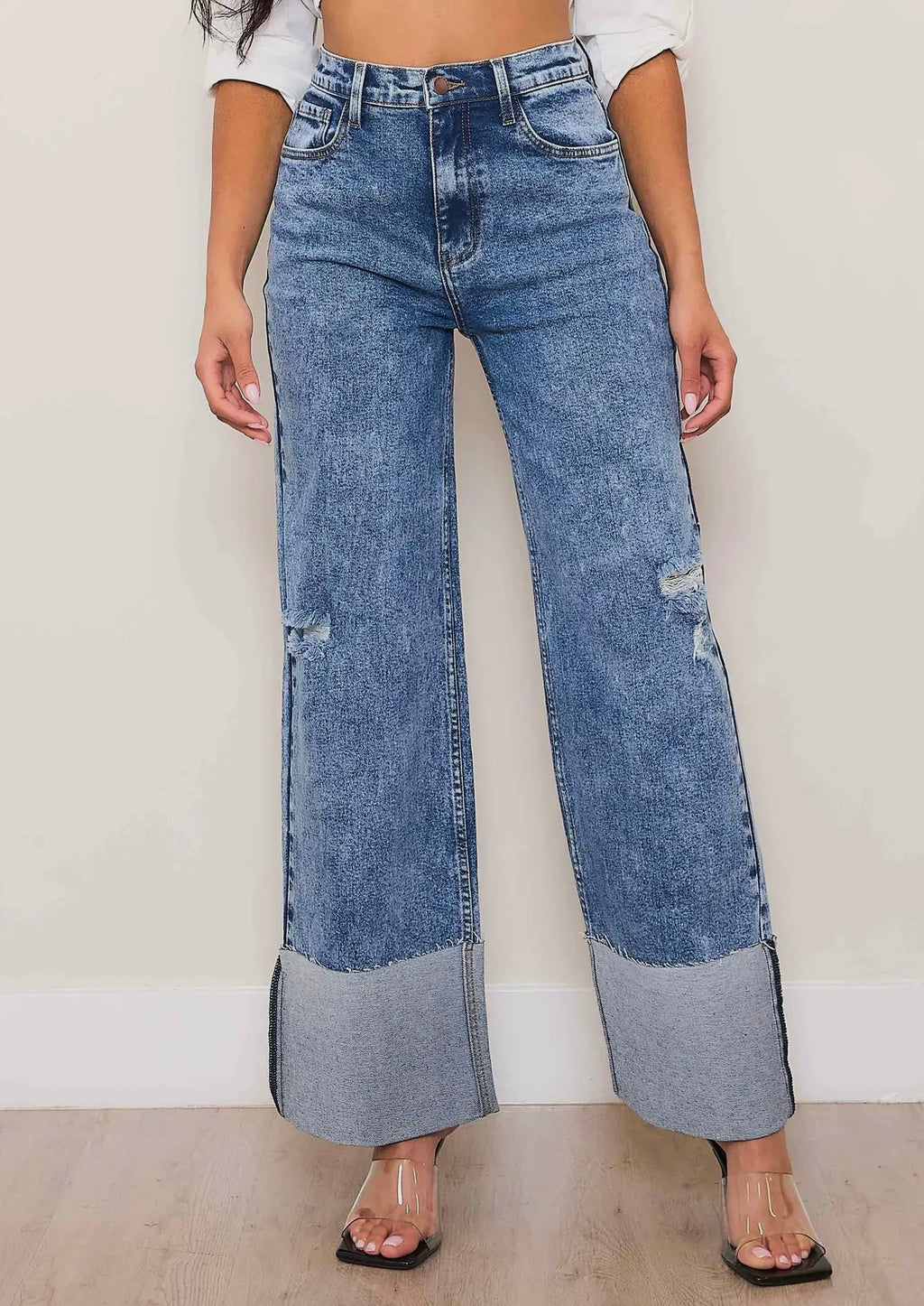 Wide Cuff Jeans