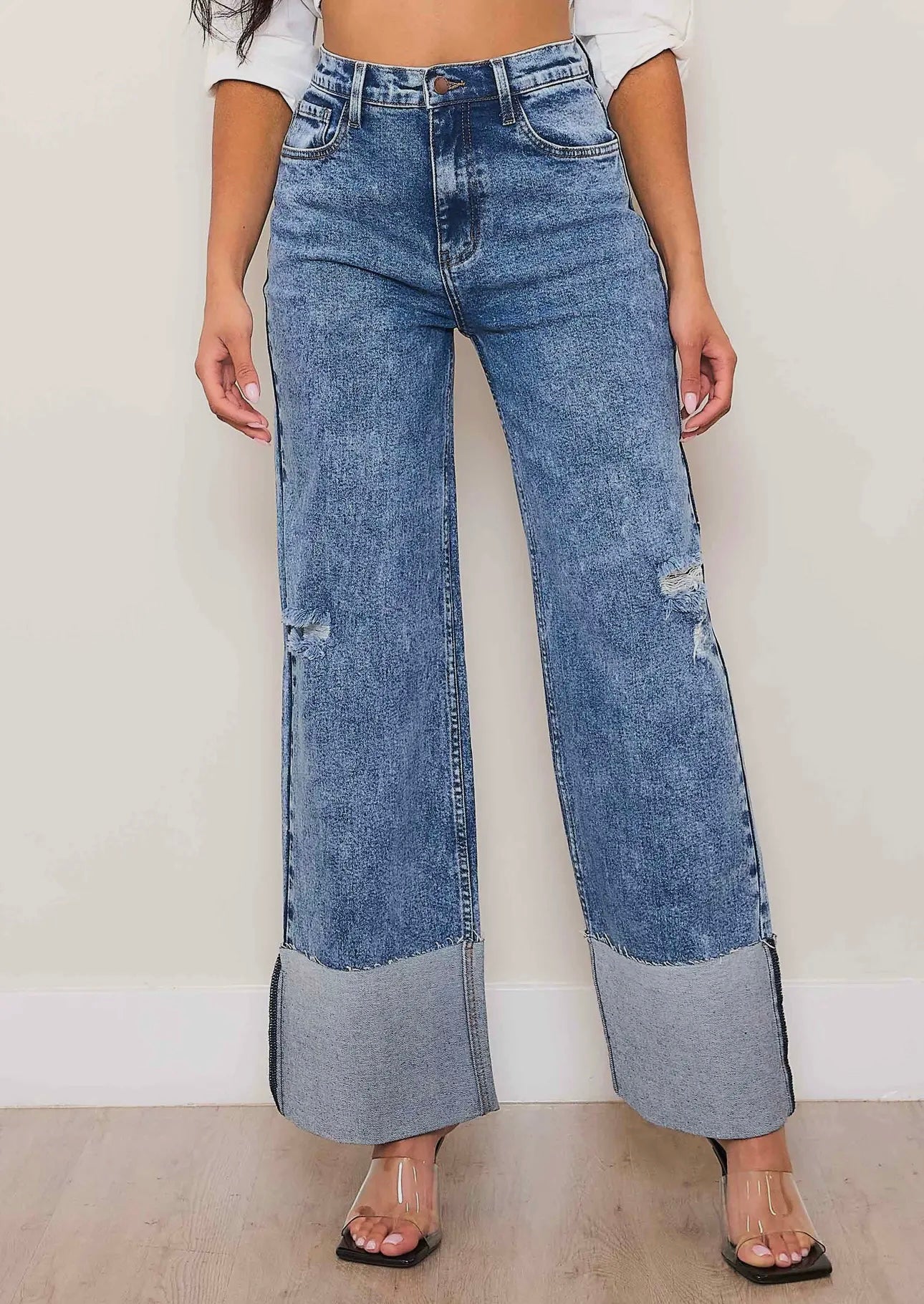 Wide Cuff Jeans