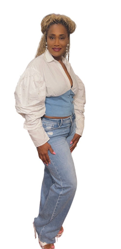 Denim Corset