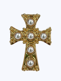 Pearl Cross Ring