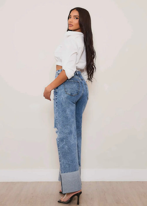 Wide Cuff Jeans