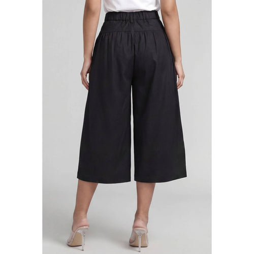Noir Pleated Culottes