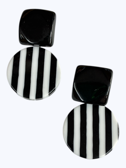 Stripe Post  Earrings