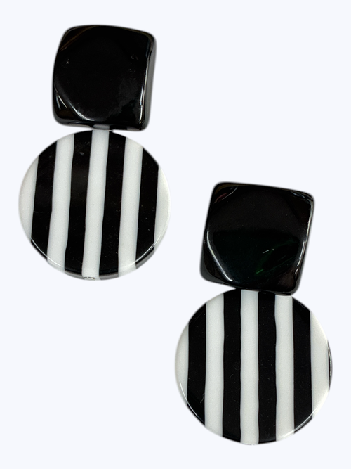 Stripe Post  Earrings