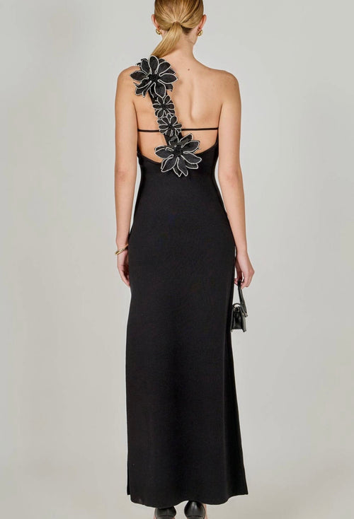 Back Floral Statement Dress