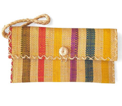 Raffia Wristlet: Multi