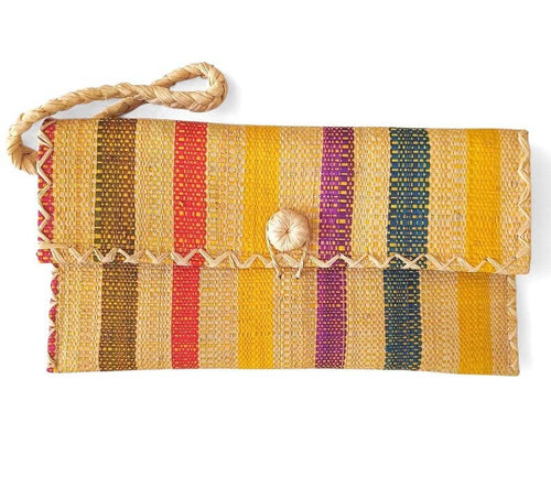 Raffia Wristlet: Multi