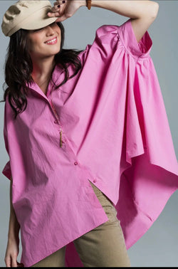 Pink Oversized Blouse