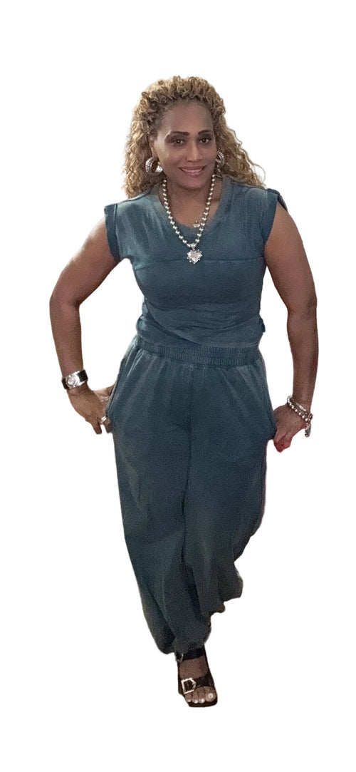 Tranquil Teal Jogger Set