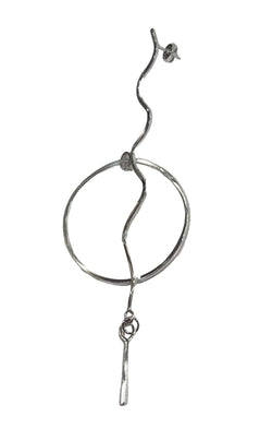 Mismatched Statement Earrings: Sterling Silver
Line Drawing Singles