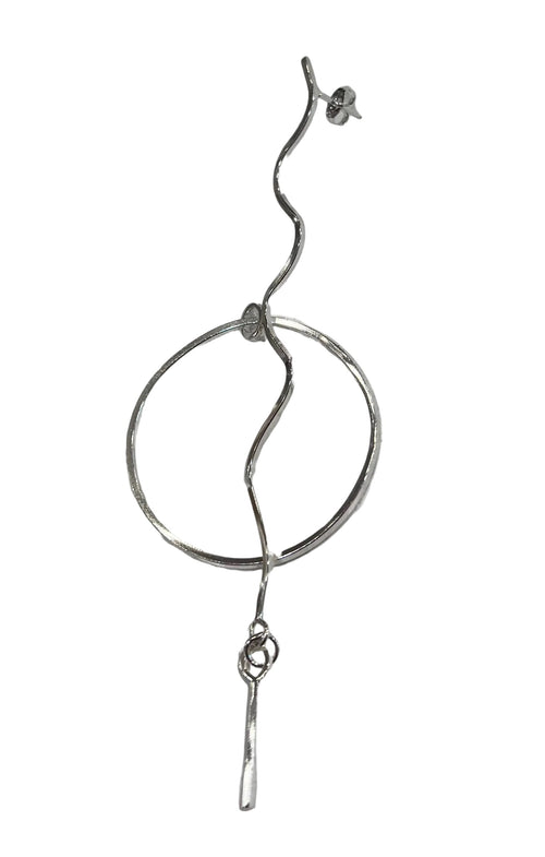 Mismatched Statement Earrings: Sterling Silver
Line Drawing Singles