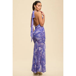 FLORIS MAXI DRESS: VIOLET