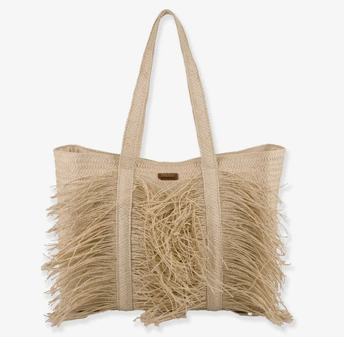 Natural Bliss Straw Shoulder Tote