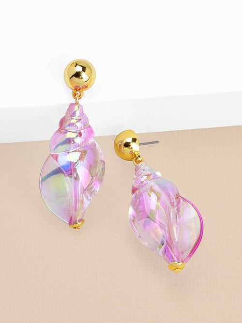 Iridescent Seashell Drop: WHT