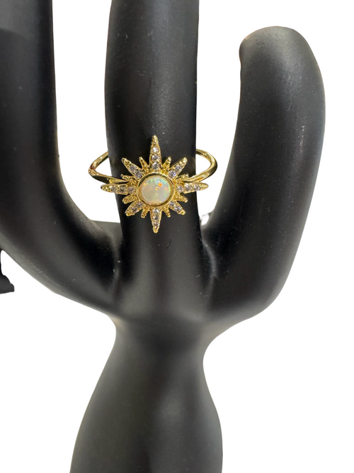 Starburst Mother of Pearl Ring