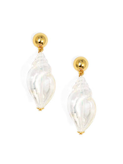 Iridescent Seashell Drop: WHT