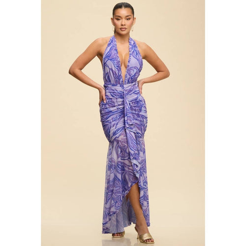 FLORIS MAXI DRESS: VIOLET