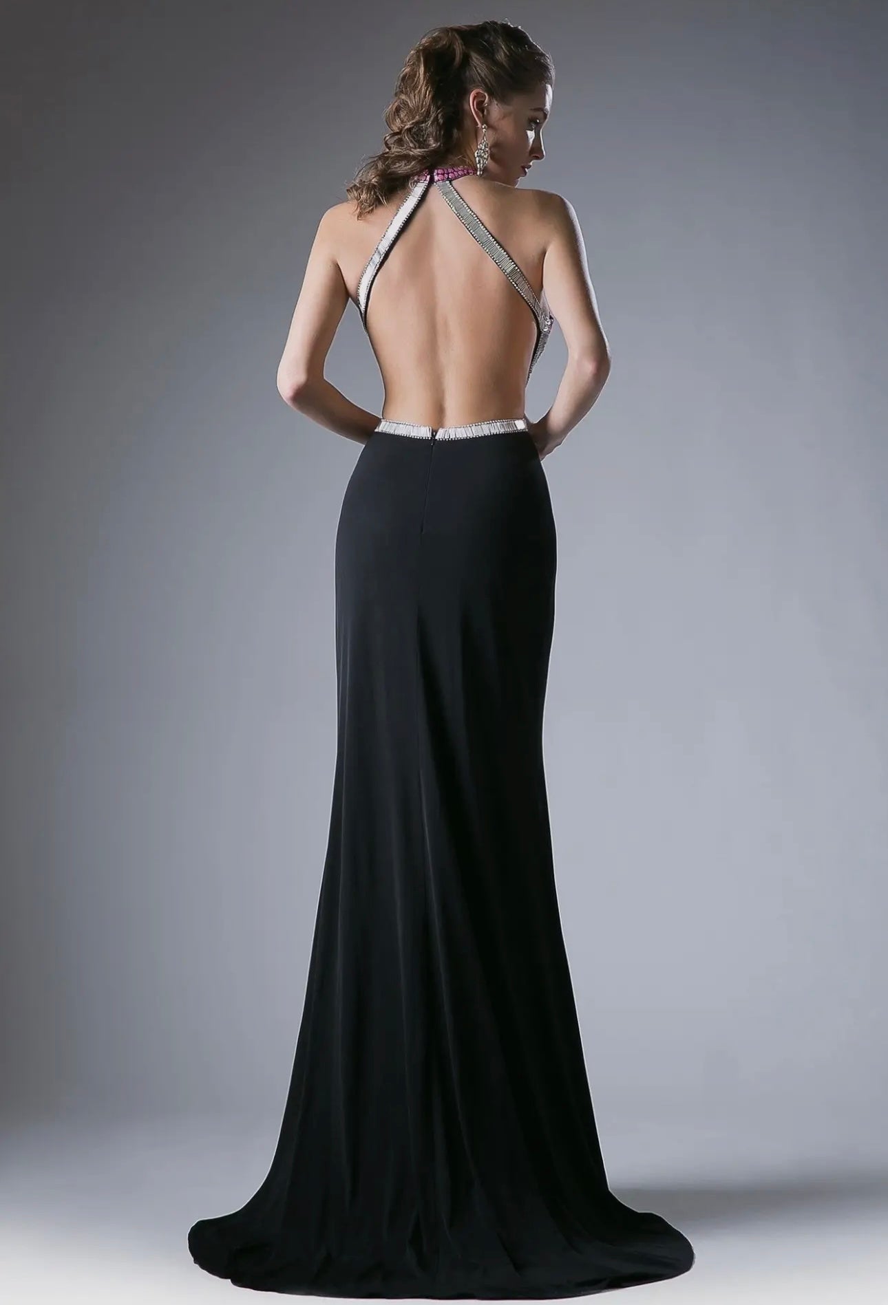 Beaded Stretch Knit Sheath Dress