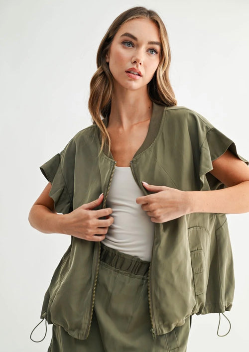 JONAH WOVEN UTILITY VEST