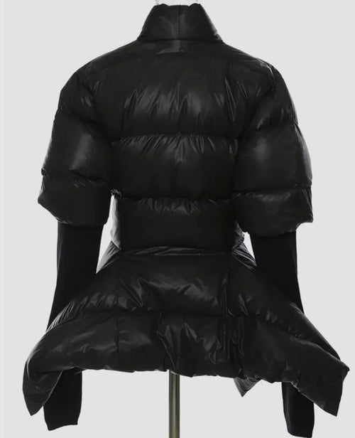 Quilted Belted Puffer