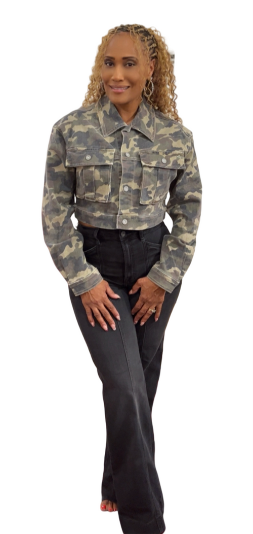 Camo Cropped Jacket