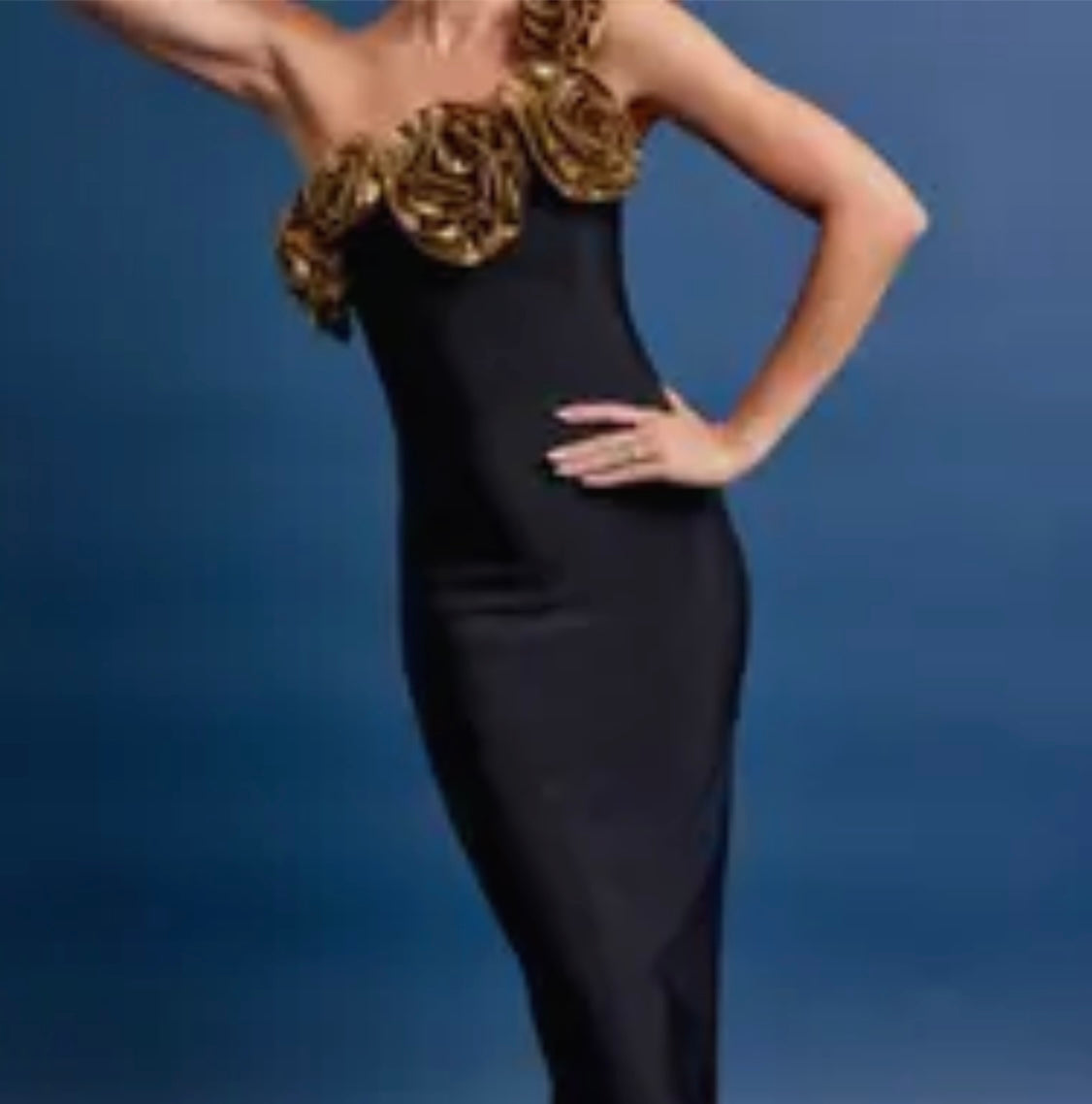 Met Gala Rosette Dress