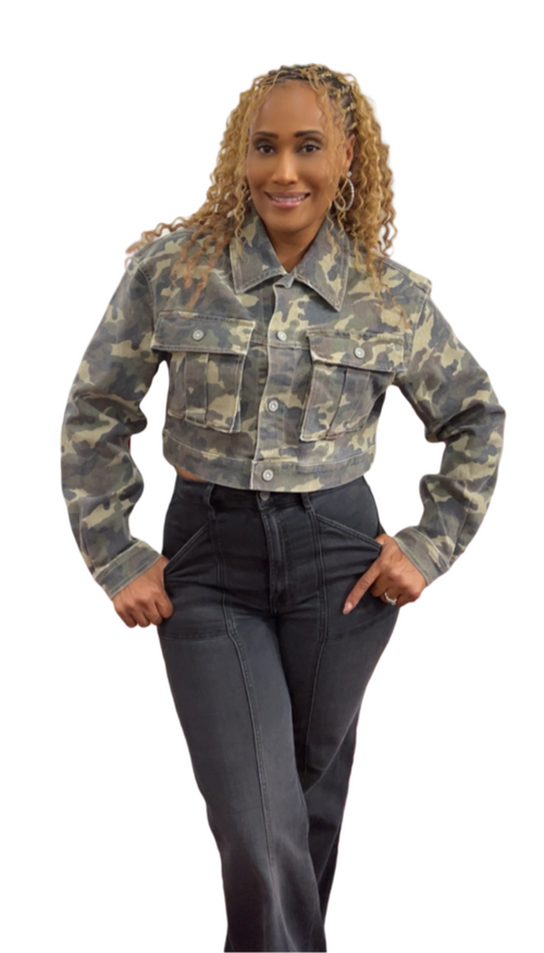 Camo Cropped Jacket