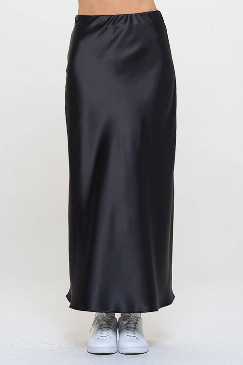 Silky Satin Maxi Skirt