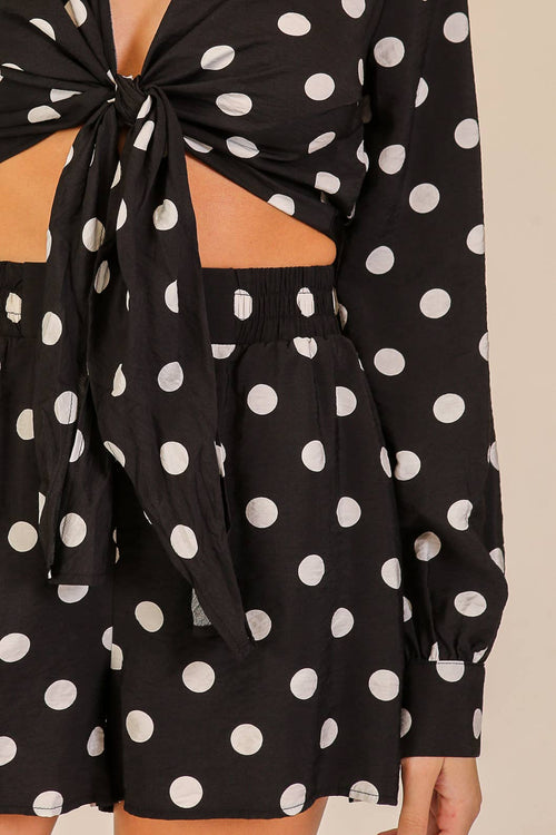 Polka Dot Crop Top
