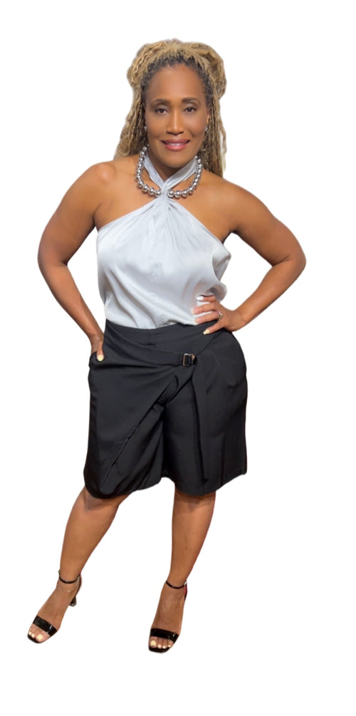 Beaded Halter (Silver)
