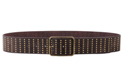 Stud Covered Leather Belt