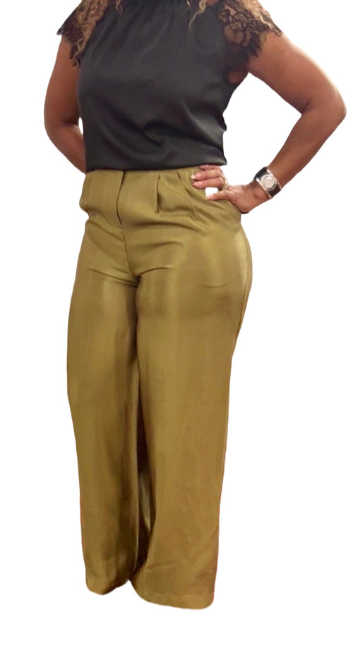 Pleated Sparkle Pants