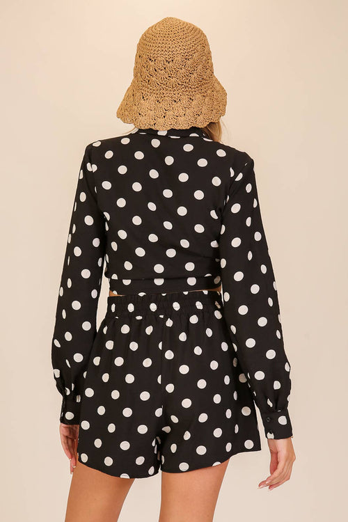 Polka Dot Crop Top