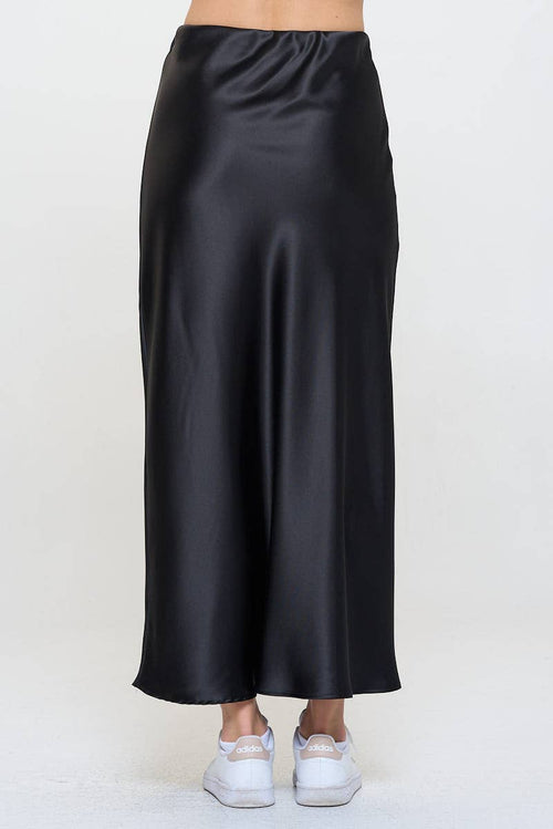 Silky Satin Maxi Skirt