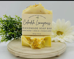 Calendula Lemongrass Handmade Soap Bar Natural Vegan