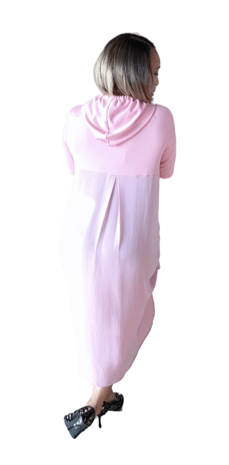 Cinchable Hoodie Dress