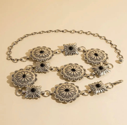 Western Round Concho Disc
Chain Belt