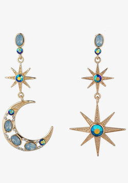 Star and Sun Statement Earrings