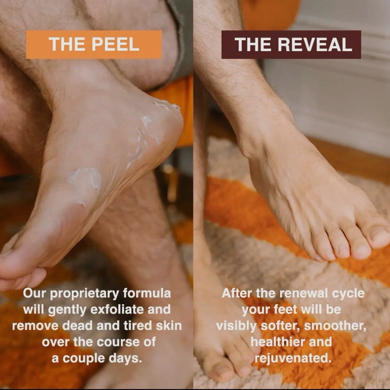 EXFOLIATING FOOT PEEL MASK (2 pairs per pack)