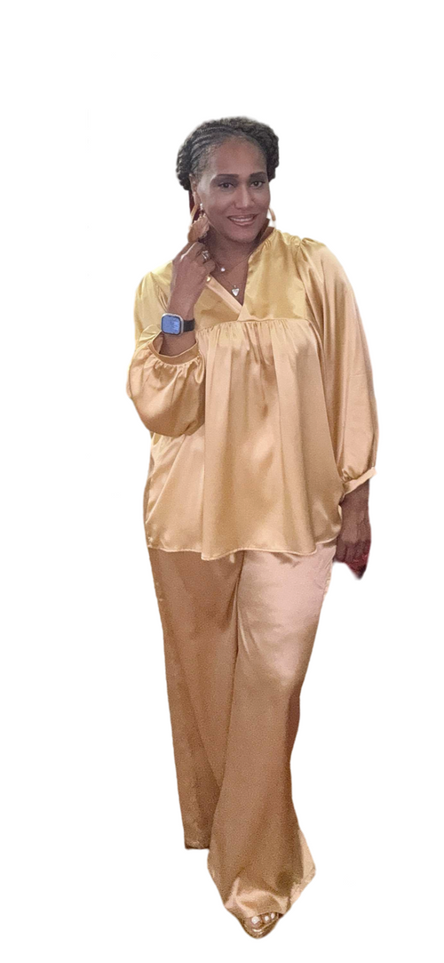 Satin Gold Blouse