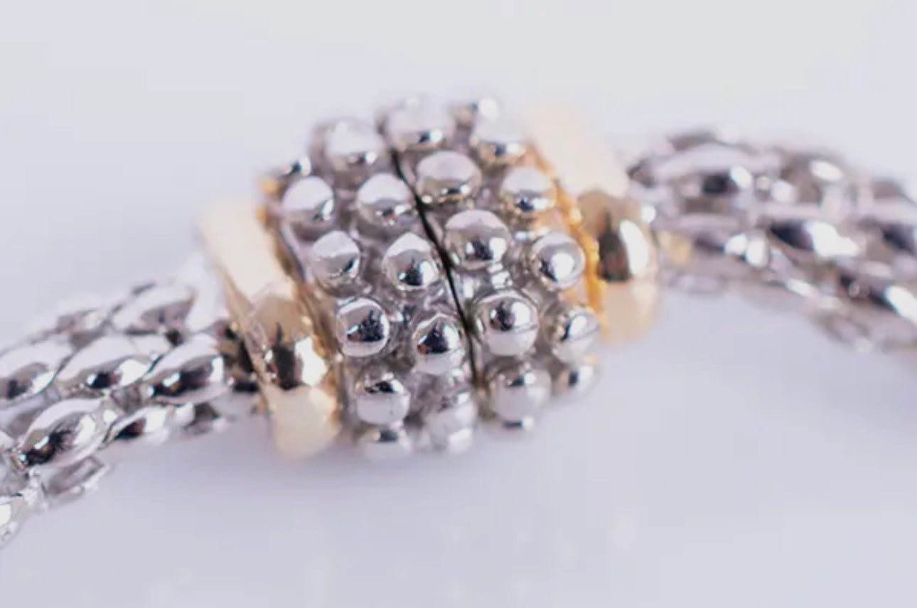 Beaded Crystal Station Bracelet