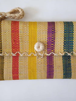 Raffia Wristlet: Multi