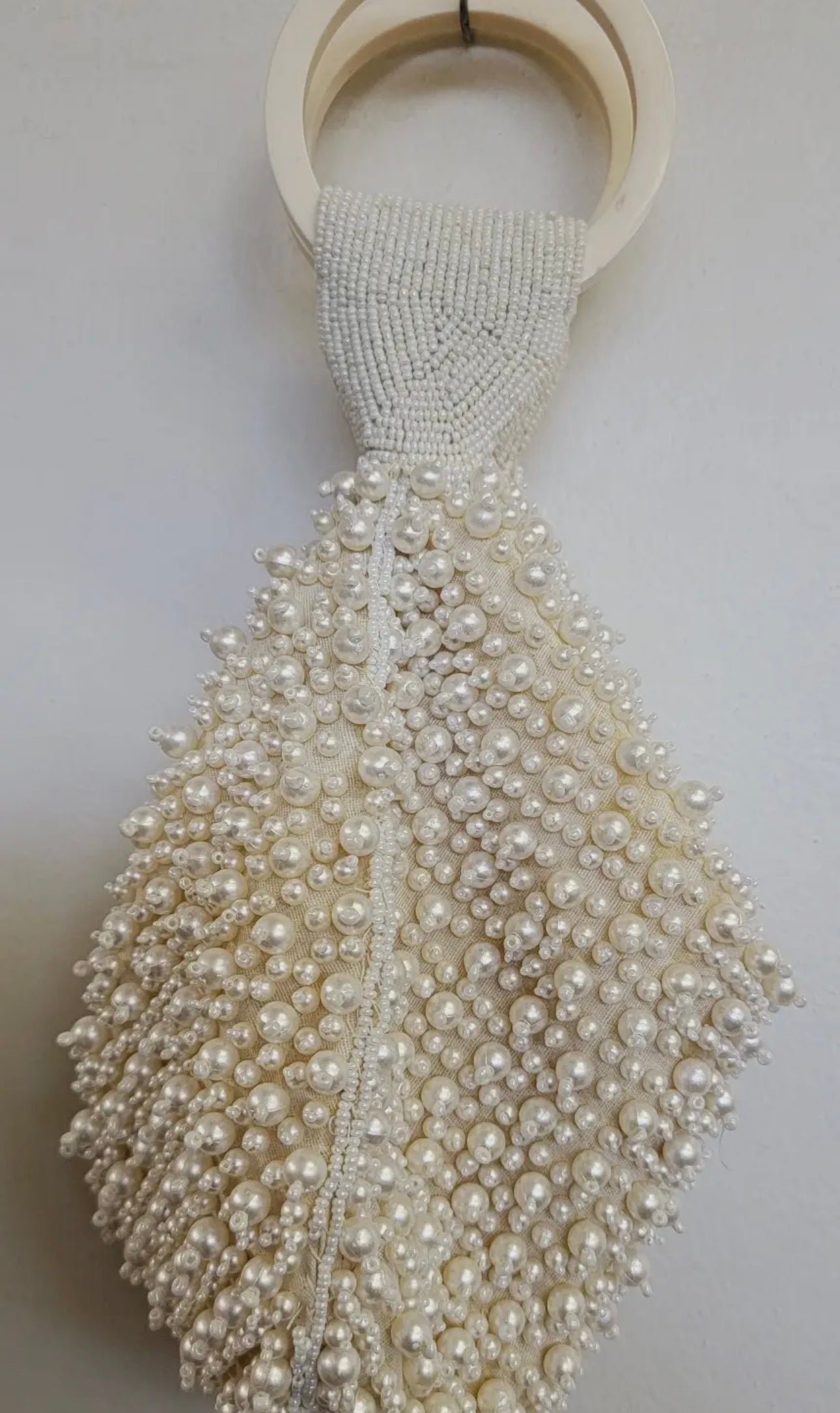 Beaded Wristlet Pearl