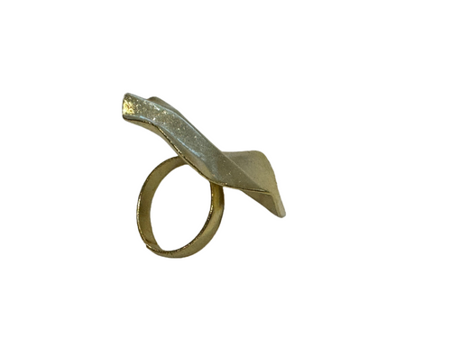 Golden Ripple Ring